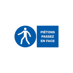PIETONS PASSEZ EN FACE 330x200mm