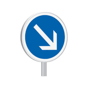 B21a1-450-Classe 1-Contournement obligatoire à droite