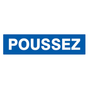 POUSSEZ 200x52mm