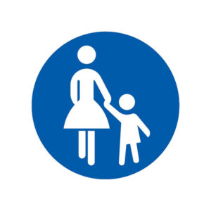 CHEMIN OBLIGATOIRE POUR PIETONS D.300mm