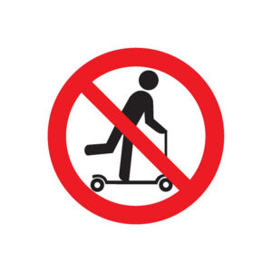 TROTTINETTE INTERDITE D.300mm