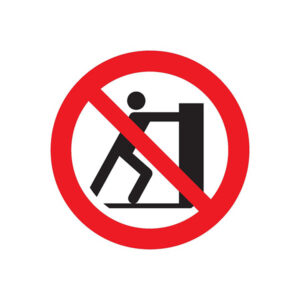 INTERDICTION DE POUSSER D.420mm