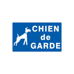 CHIEN DE GARDE 330x200mm