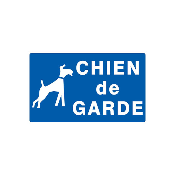 CHIEN DE GARDE 330x200mm