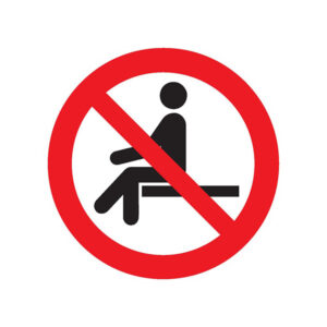 INTERDICTION DE S'ASSEOIR D.300mm