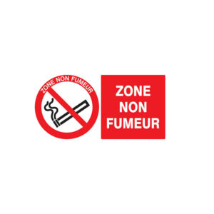 ZONE NON FUMEUR 330x200mm