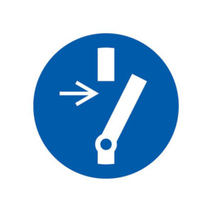 DEBRANCHER AVANT UNE ACTIVITE DE MAINTENANCE D.300mm