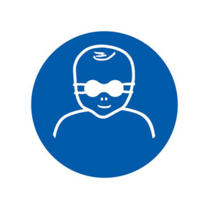 PROTECTION OPAQUE DES YEUX OBLIGAT. P/ ENFANTS D.300mm