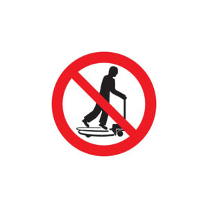 INTERDIT DE MONTER SUR LES CHARIOTS D.420mm