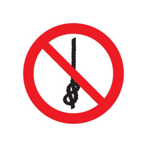 NE PAS FAIRE DES NŒUDS SUR LA CORDE D.300mm