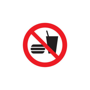 INTERDICTION DE MANGER OU DE BOIRE D.420mm