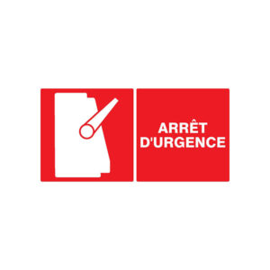 ARRET D'URGENCE 330x200mm