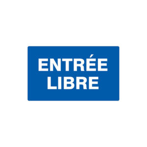 ENTREE LIBRE 330x200mm
