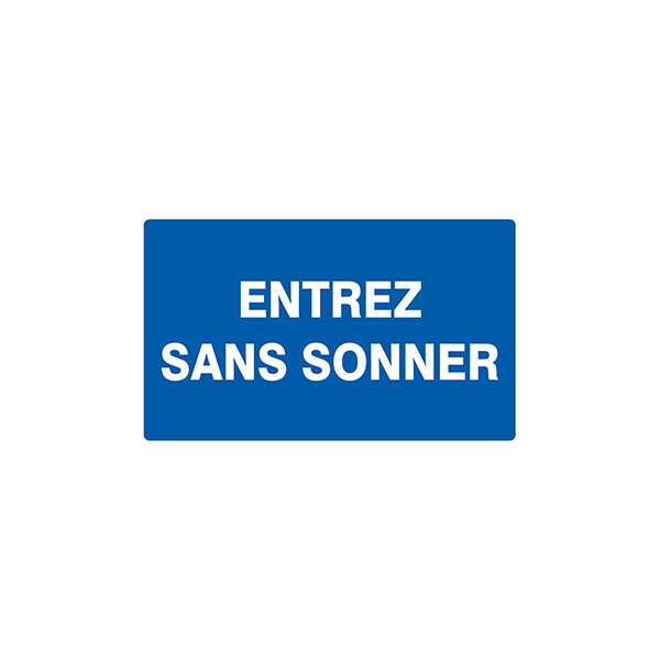 ENTREZ SANS SONNER 330x200mm