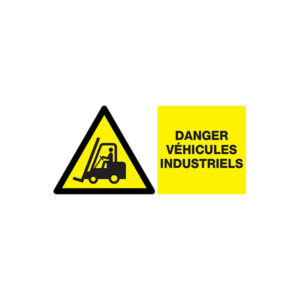 DANGER VEHICULES INDUSTRIELS 330x200mm
