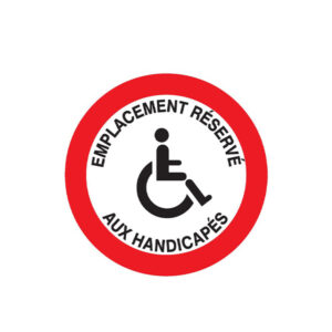 EMPLACEMENT RESERVE AUX HANDICAPES D.420mm