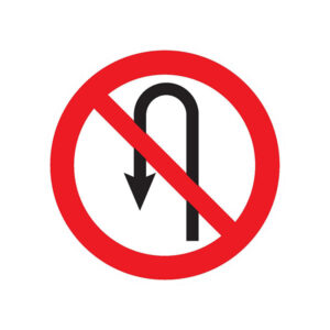 INTERDIT DE FAIRE DEMI TOUR D.300mm