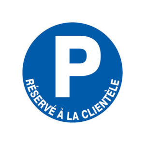 PARKING RESERVE A LA CLIENTELE D.300mm