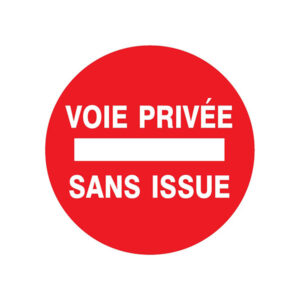 VOIE PRIVEE SANS ISSUE D.420mm
