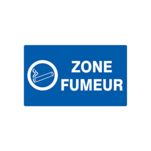ZONE FUMEUR 330x200mm