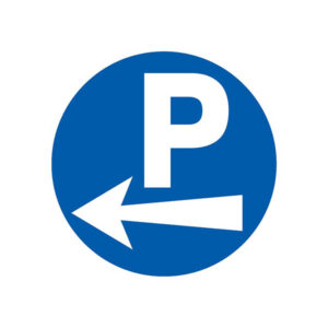 PARKING FLECHE A GAUCHE D.300mm