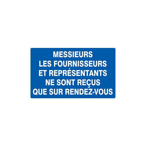 FOURNISSEURS & REPRESENTANTS RECUS SUR R.D.V 330x200mm