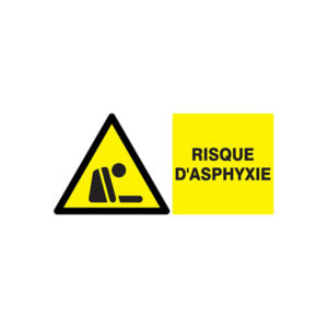 DANGER RISQUE D'ASPHYXIE 330x200mm