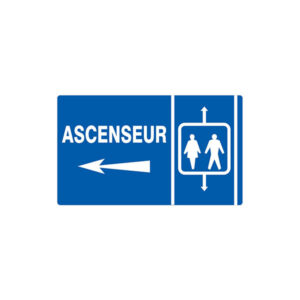 ASCENSEUR FLECHE A GAUCHE 330x200mm