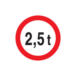 INTERDIT AUX PLUS DE +2.5 TONNES D.300mm