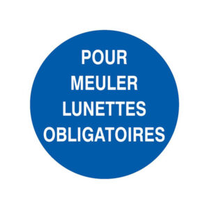 POUR MEULER LUNETTES OBLIGATOIRES D.300mm