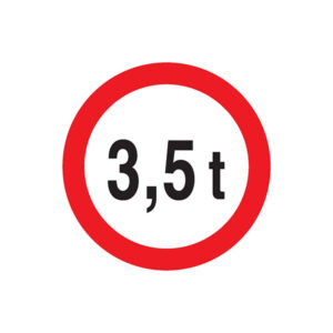 INTERDIT AUX PLUS DE +3.5 TONNES D.420mm