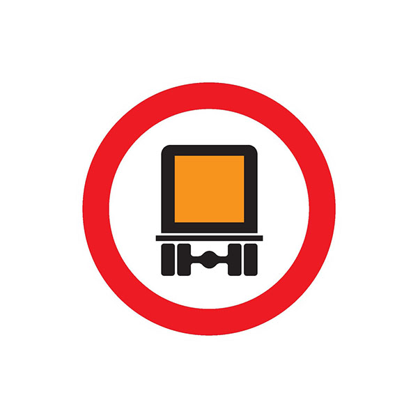 INTERDIT AUX TRANSPORTS DE MATIERES DANGEREUSES D.420mm