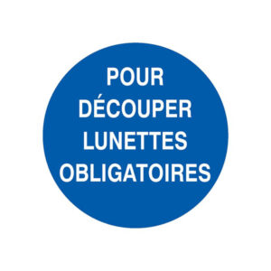 POUR DECOUPER LUNETTES OBLIGATOIRES D.300mm