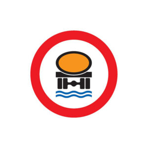 INTERDIT  TRANSPORT PROD. POLLUANTS LES EAUX D.420mm