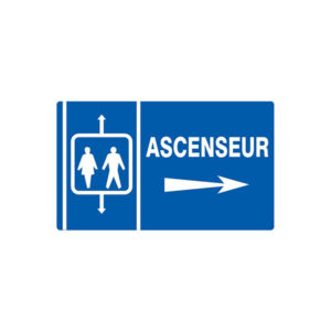 ASCENSEUR FLECHE A DROITE 330x200mm