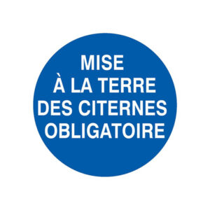 MISE A LA TERRE DES CITERNES OBLIGATOIRE D.300mm