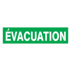 EVACUATION 200x52mm