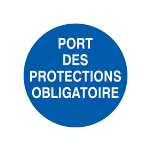PORT DES PROTECTIONS OBLIGATOIRE D.300mm
