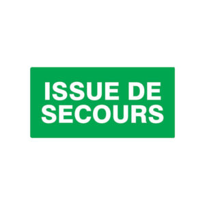 ISSUE DE SECOURS LUMINESCENT 330x200mm