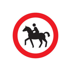 INTERDIT AUX CAVALIERS D.300mm