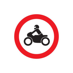 INTERDIT AUX MOTOS D.300mm