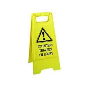 CHEVALET "TRAVAIL EN COURS"