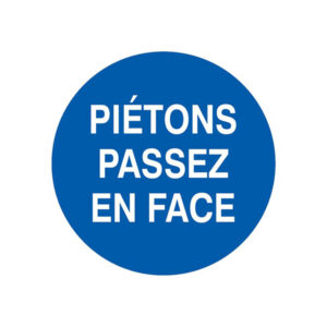 PIETONS PASSEZ EN FACE D.300mm