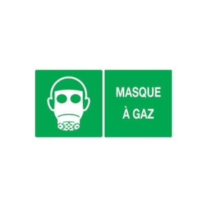 MASQUE A GAZ LUMINESCENT 330x200mm