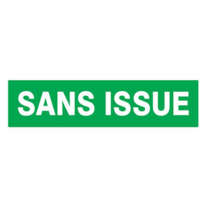 SANS ISSUE (SECOURS) 200x52mm
