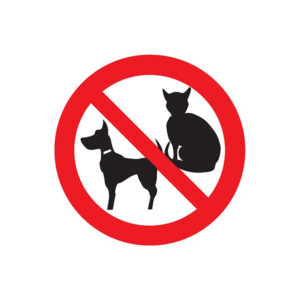 INTERDIT AUX ANIMAUX (PICTOS) D.300mm