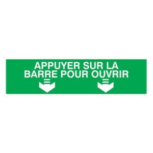 APPUYER SUR LA BARRE POUR OUVRIR 200x52mm