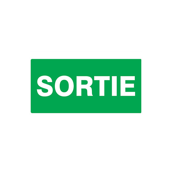 SORTIE LUMINESCENT 330x200mm