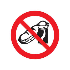 SANDWICHS ET BOISSONS INTERDITS D.300mm