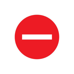 SENS INTERDIT D.300mm